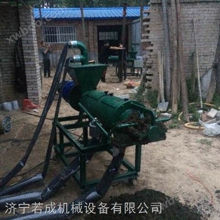 供应广东汕头RC-200型螺旋挤压式脱水机、鸡粪脱水机、禽畜粪便处理机 若成直销