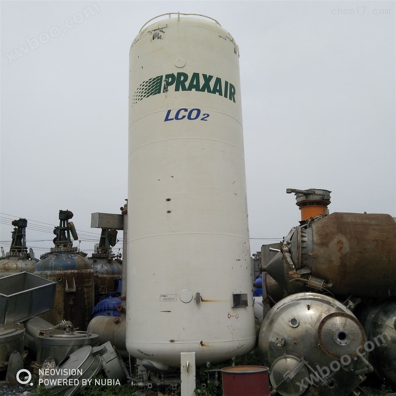 专业拆除回收二手20立方LNG低温液体储罐