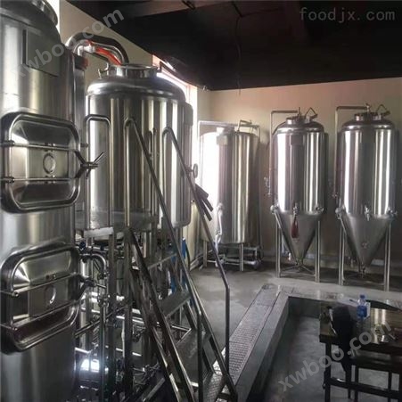 珠海1吨小型精酿原浆啤酒生产设备酿酒设备