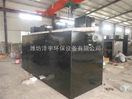 武义县屠宰场SBR工艺污水处理设备/地埋一体化设备安装调试