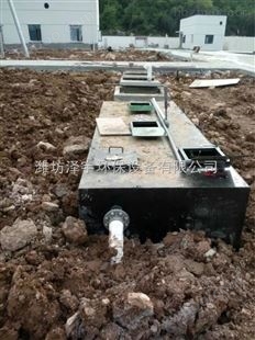 武义县屠宰场SBR工艺污水处理设备/地埋一体化设备安装调试