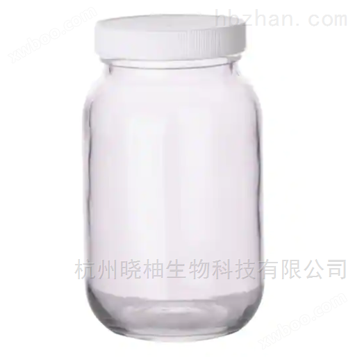 Fisherbrand 透明标准广口玻璃瓶 带白色聚丙烯盖 02-911-767 实验室耗材