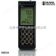 库号：M338380哈纳仪器专卖/便携防水型pH/温度测定仪 型号:HI9124