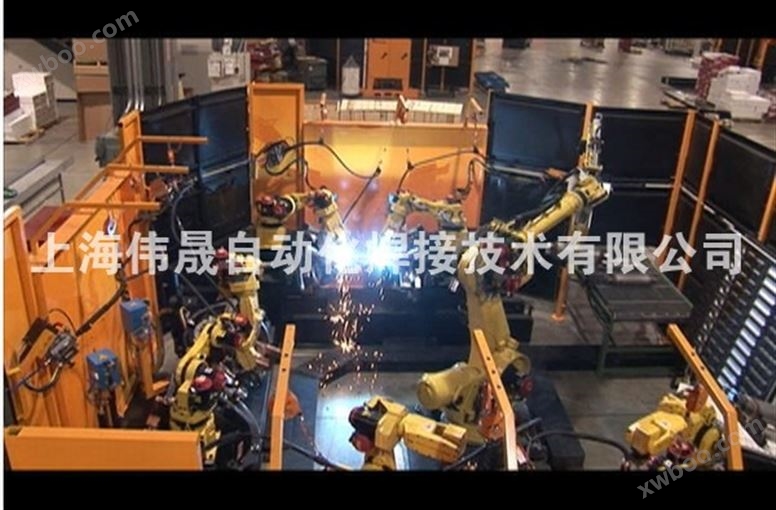 三元催化器机器人焊接生产线（搬运机器人与焊接机器人协作大系统）