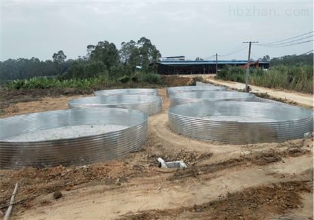高密度水产养殖镀锌板鱼池组装